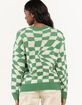 RSQ Check Womens Oversized Crewneck Sweater image number 3
