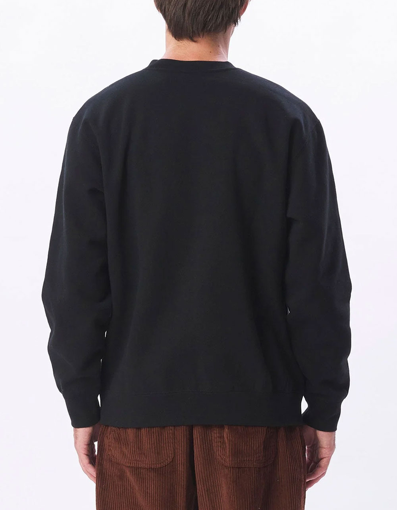 OBEY Lowercase Mens Crewneck Sweatshirt image number 3