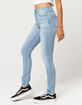 RSQ High Rise Light Wash Womens Skinny Jeans image number 3