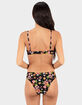 HURLEY Max Hibiscus Dream Mid Rise Womens Cheeky Bikini Bottoms image number 2