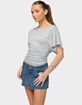 EDIKTED Abriana Ruched Waist Top image number 2