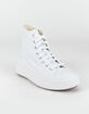 CONVERSE Chuck Taylor All Star Move Womens White Platform High Top Shoes image number 2