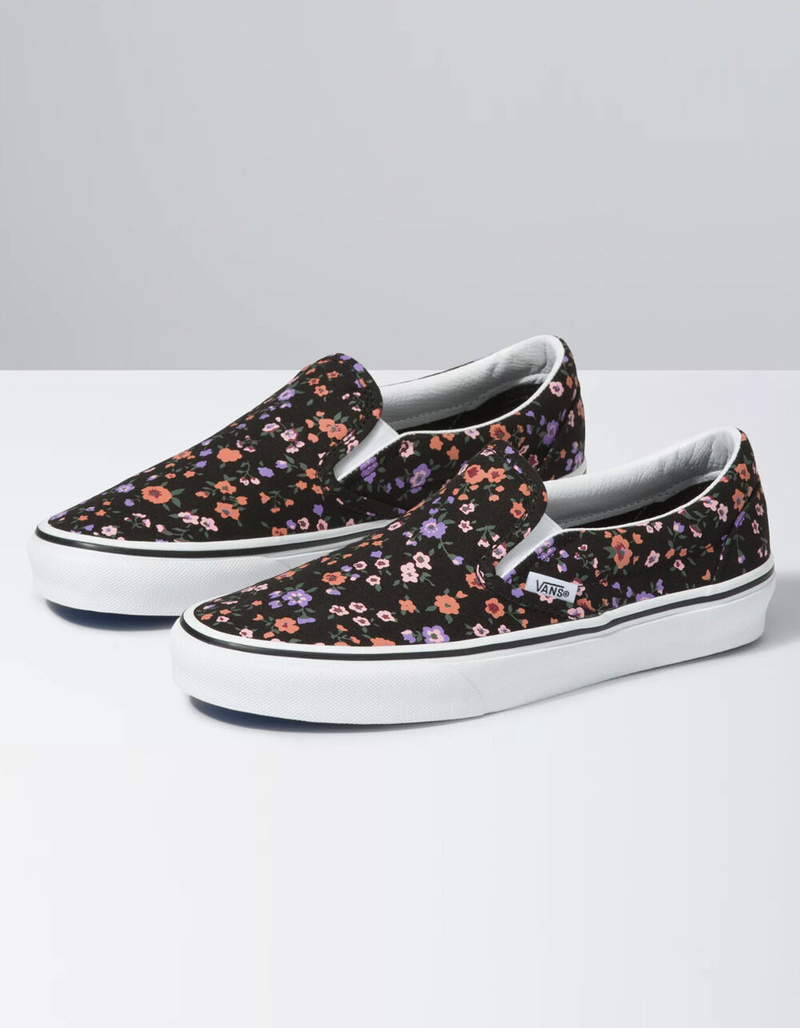 VANS Floral Classic Womens Slip On Shoes image number 0