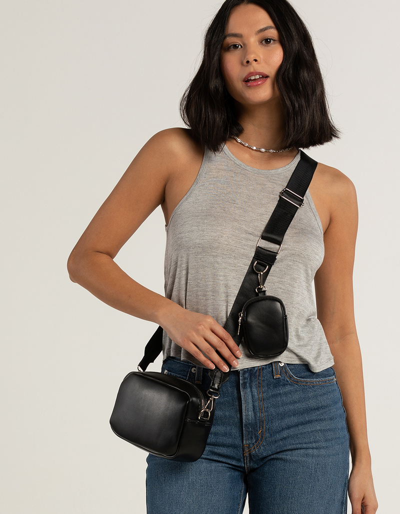 Smooth Double Pouch Crossbody Bag image number 0