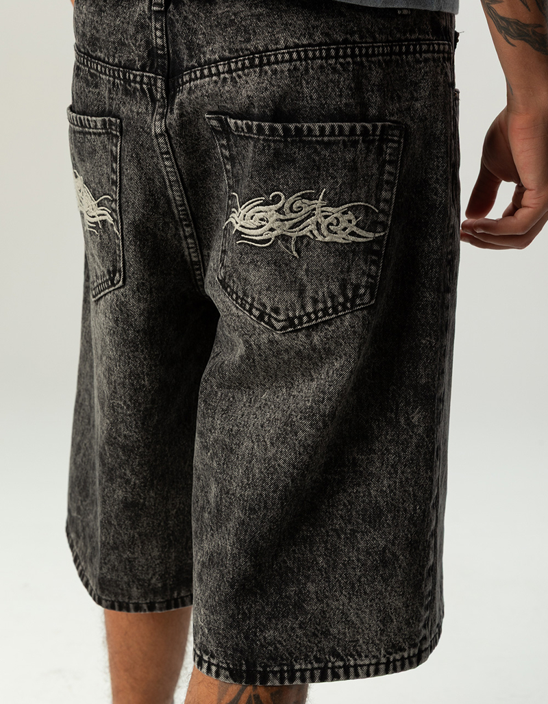 RSQ Mens Baggy Embroidered Jorts image number 6