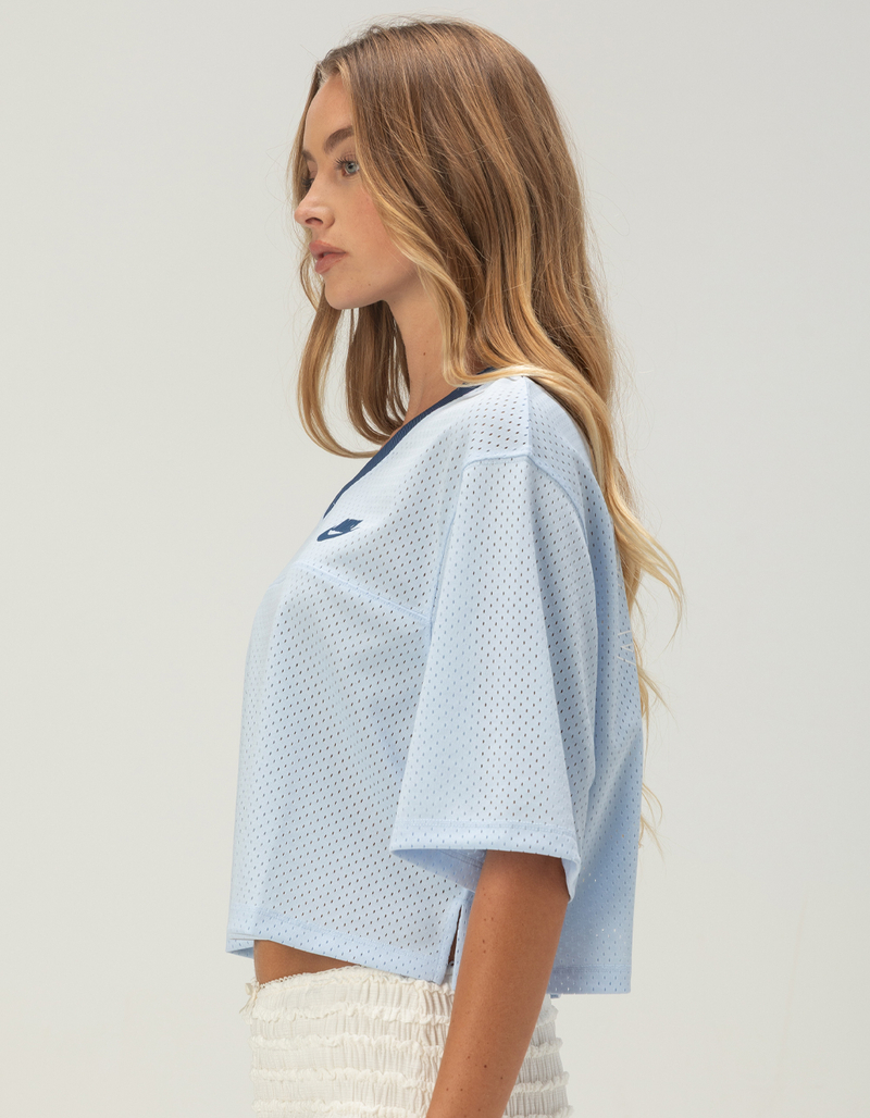 NIKE Womens Crop Mesh Jersey image number 2