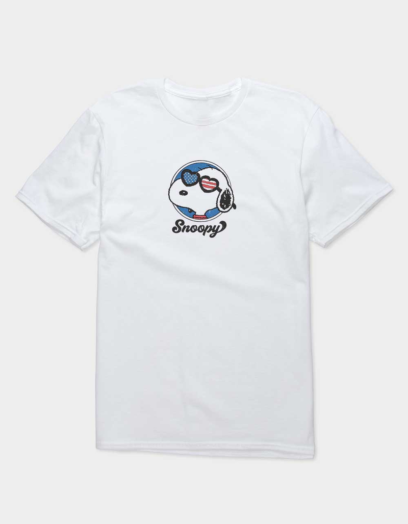 PEANUTS Snoopy USA Flag Glasses Unisex Tee image number 0