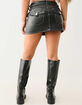TRUE RELIGION Sadie Faux Leather Moto Mini Skirt image number 3
