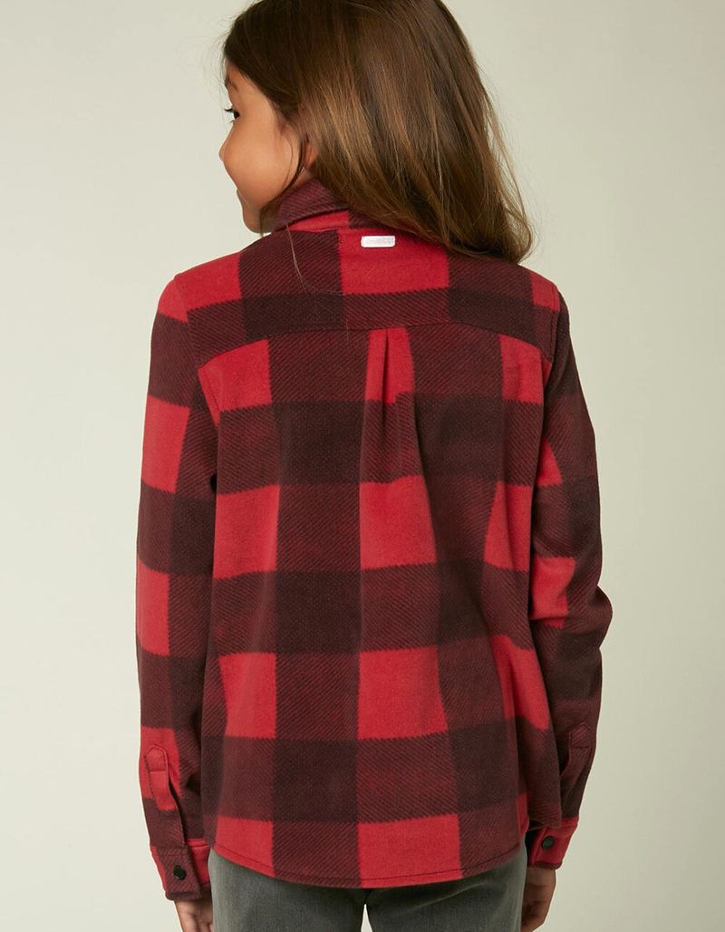 O'NEILL Bluff Plaid Girls Black/Red Top image number 4