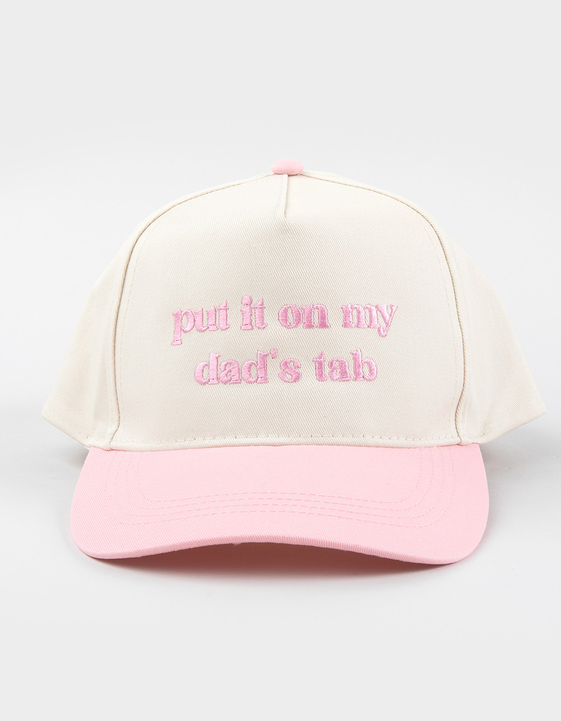 Dad's Tab Two Tone Womens Snapback Hat image number 1