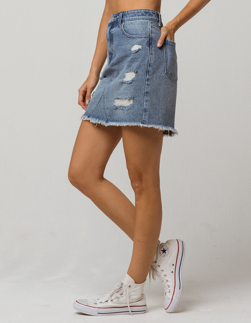 VOLCOM Stoned Ripped Denim Skirt image number 1