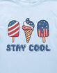 ICE CREAM Stay Cool Unisex Kids Tee image number 2
