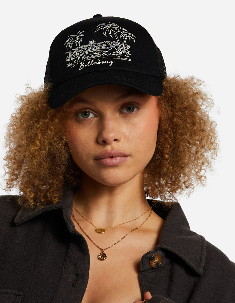 BILLABONG Aloha Forever Black Womens Trucker Hat image number 0