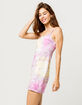 FULL TILT Tie Dye Bodycon Dress image number 2