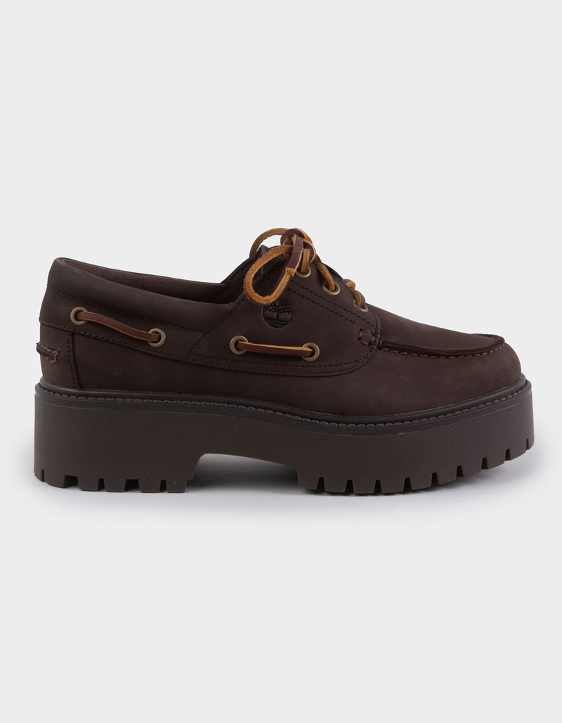 TIMBERLAND Stone Street Womens Platform Boat Shoes image number 0