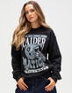 JUNK FOOD Las Vegas Raiders Helmet Flea Market Womens Crewneck Sweatshirt image number 1