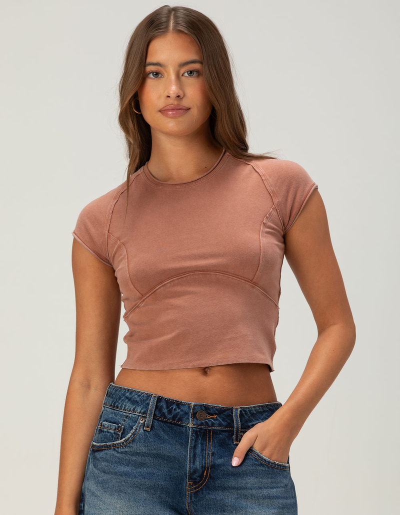 FREE PEOPLE Protagonist Womens Crop Tee image number 0