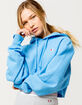 CHAMPION Reverse Weave Active Blue Womens Crop Hoodie image number 1