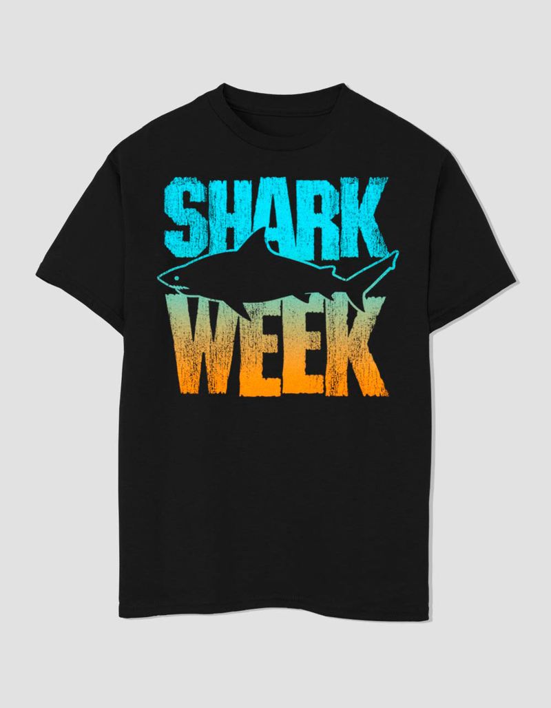 SHARK WEEK Outline Unisex Kids Tee image number 0