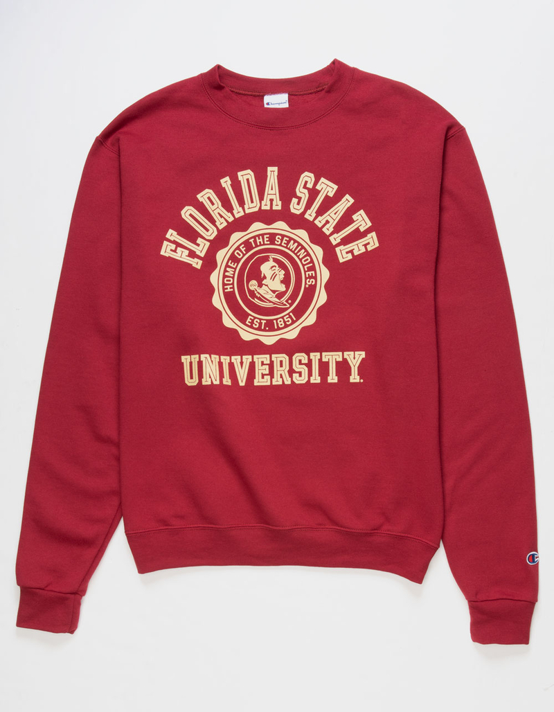 CHAMPION Florida State University Mens Crewneck Fleece Sweatshirt image number 0