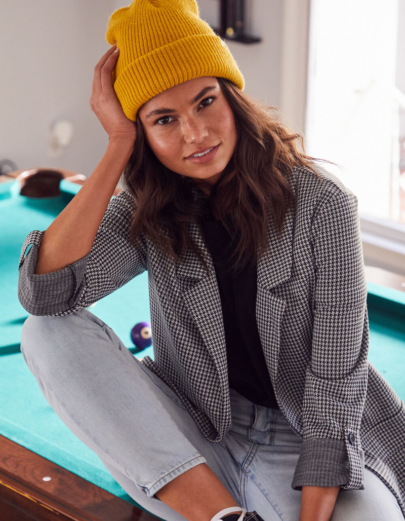 IVY & MAIN Houndstooth Womens Blazer image number 0