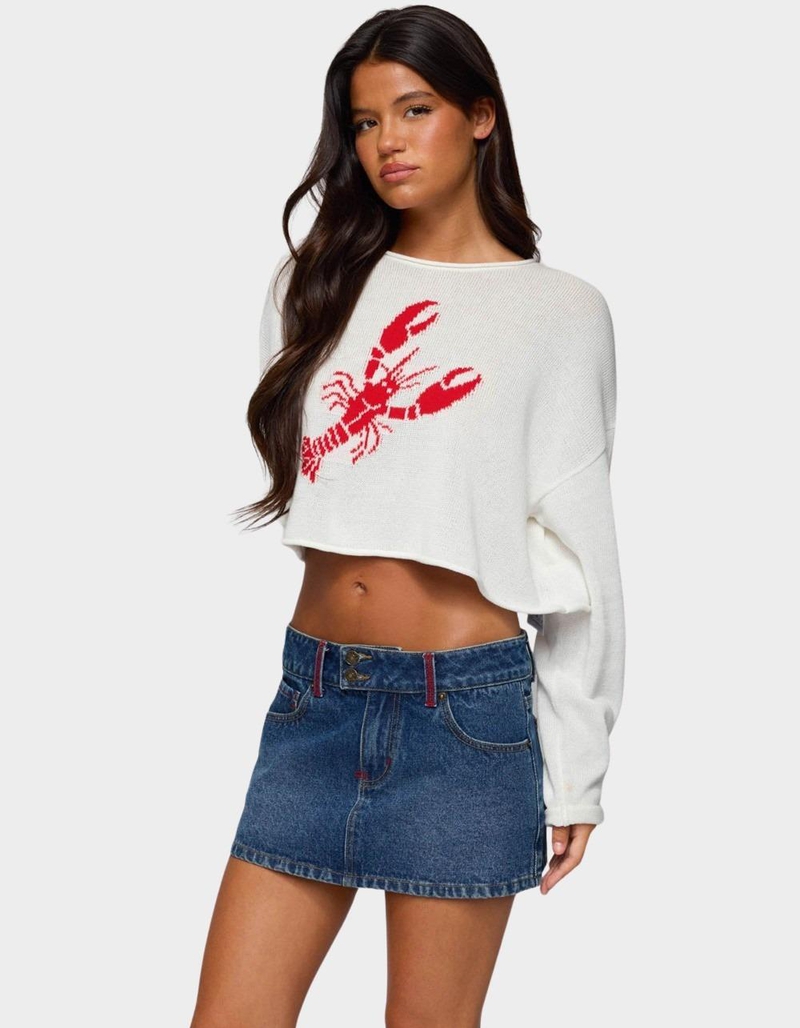 EDIKTED Lobster Babe Oversized Knit Top image number 1