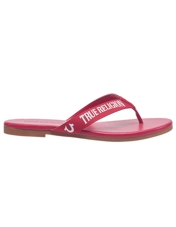 TRUE RELIGION Doja Logo Thong Womens Flip Flops Alternative Image