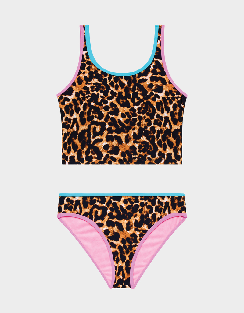 BEACH LINGO Animal Tankini Girls Bikini Set image number 3