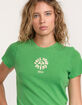 RVCA 411 Womens Fitted Baby Tee image number 5