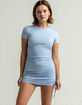 FULL TILT Cinch Side Light Blue Bodycon Dress image number 1