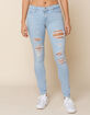 LEVI'S 711 Womens Light Wash Skinny Jeans image number 2
