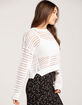RSQ Womens Open Knit Boyfriend Pullover Sweater image number 2