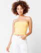 FULL TILT Essentials Yellow Womens Tube Top image number 1