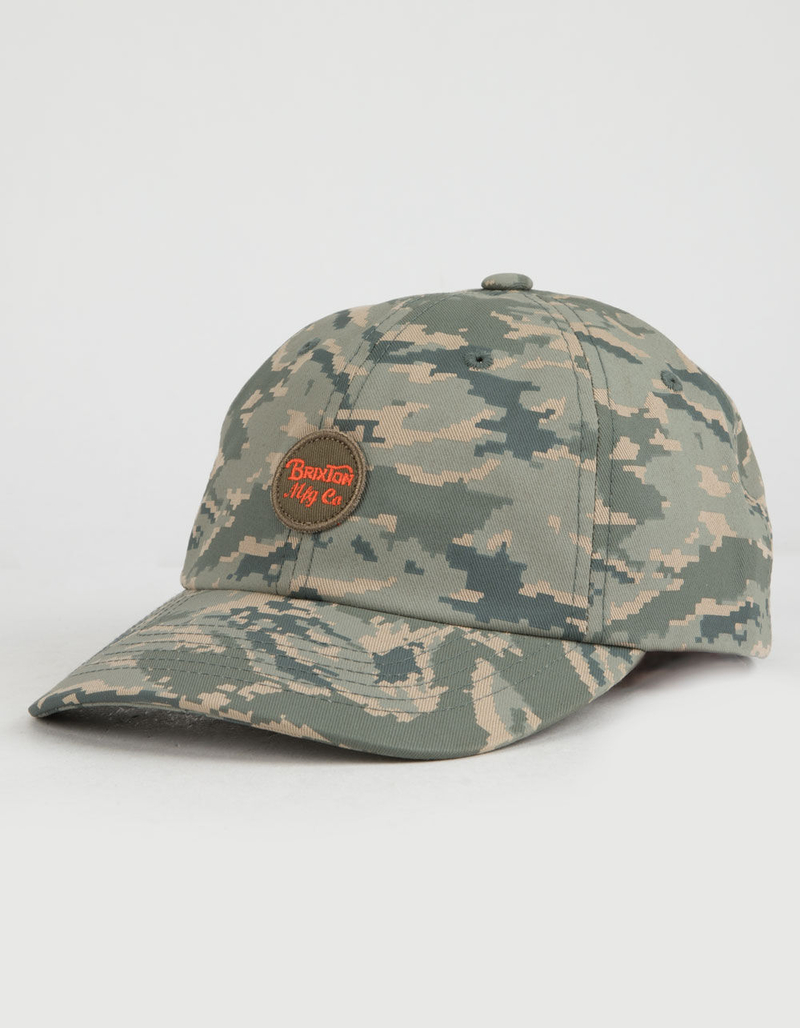 BRIXTON Wheeler Tiger Camo Mens Strapback Hat image number 0