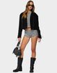 EDIKTED Ryder Faux Suede Biker Jacket image number 5