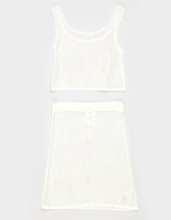 BEACH LINGO Girls 2 Piece Crochet Cover-Up Set Primary Image