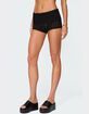 EDIKTED Rye Sheer Textured Fold Over Shorts image number 4