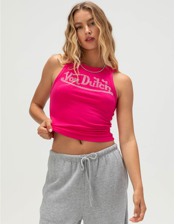 VON DUTCH Rhinestone Womens Tank Top Primary Image