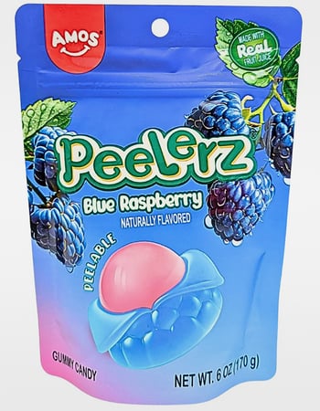 PEELERZ Peelable Blue Raspberry Gummy Candy Primary Image