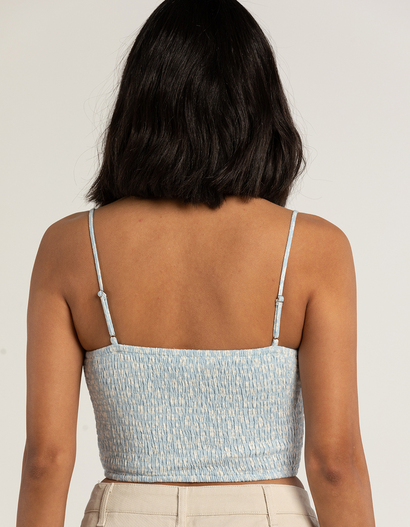 RSQ Womens Ditsy Smock Corset Top image number 2