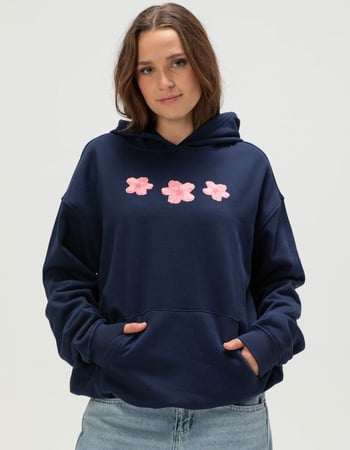 FULL TILT Hibiscus Womens Hoodie Alternative Image