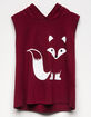 WHITE FAWN Fox Girls Hooded Tee image number 1