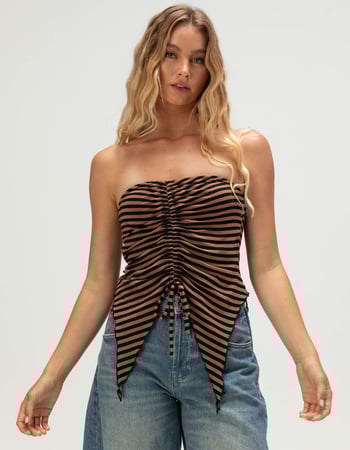 BDG Urban Outfitters Womens Stripe Bandeau Top Primary Image