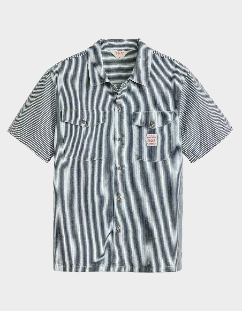 LEVI'S Worker Mens Button Up Shirt - BLUE COMBO - S | Tillys