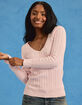 RSQ Womens V-Neck Sweater image number 1