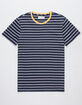 RETROFIT Trip Stripe Navy Mens T-Shirt image number 1
