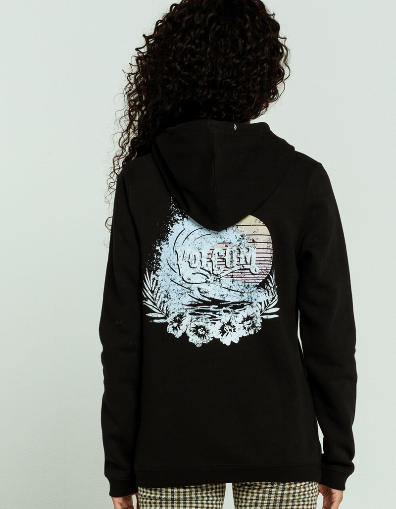 VOLCOM Volcation Womens Off Black Hoodie image number 0