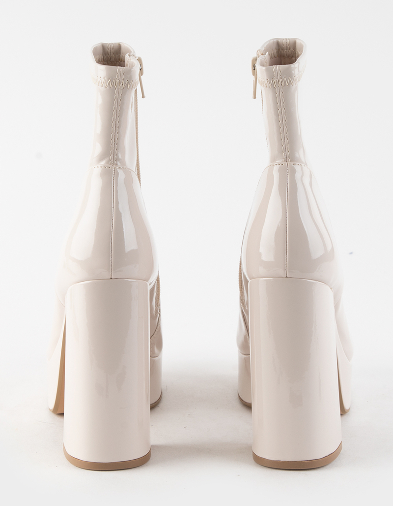 STEVE MADDEN Bianca Patent Platform Womens Boots image number 3