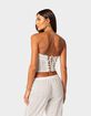 EDIKTED Lemon Lacey Cotton Corset image number 4