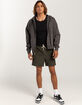 RSQ Mens Washed Oversized Zip-Up Hoodie image number 7